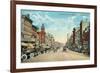 Auburn, New York - Eastern View Down Genesee Street-Lantern Press-Framed Premium Giclee Print