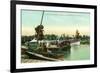 Auburn, New York - Owasco Outlet at Lakeside Park-Lantern Press-Framed Art Print