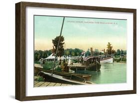 Auburn, New York - Owasco Outlet at Lakeside Park-Lantern Press-Framed Art Print