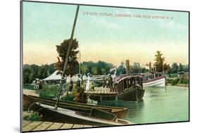 Auburn, New York - Owasco Outlet at Lakeside Park-Lantern Press-Mounted Art Print