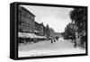 Auburn, New York - View Down Genesee Street-Lantern Press-Framed Stretched Canvas
