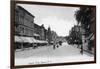 Auburn, New York - View Down Genesee Street-Lantern Press-Framed Art Print