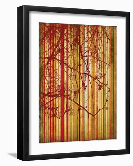 Auburn Stripe-Erin Clark-Framed Art Print