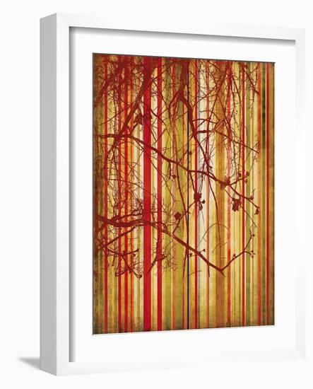 Auburn Stripe-Erin Clark-Framed Art Print