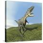 Aucasaurus Dinosaur Bellows a Loud Roar-null-Stretched Canvas