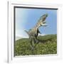 Aucasaurus Dinosaur Bellows a Loud Roar-null-Framed Art Print