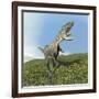 Aucasaurus Dinosaur Bellows a Loud Roar-null-Framed Art Print