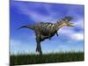 Aucasaurus Dinosaur Running in the Grass-null-Mounted Art Print