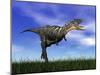 Aucasaurus Dinosaur Running in the Grass-null-Mounted Art Print