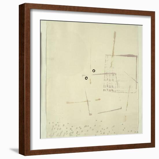 Auch Hier Ein Gesicht, 1935-Paul Klee-Framed Giclee Print