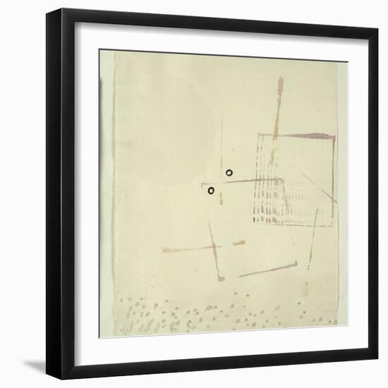 Auch Hier Ein Gesicht, 1935-Paul Klee-Framed Giclee Print