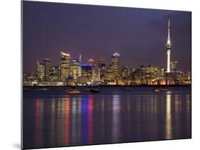 Auckland Cbd, Skytower and Waitemata Harbor, North Island, New Zealand-David Wall-Mounted Photographic Print