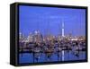 Auckland City and Harbour, Auckland, New Zealand, Pacific Ocean.-Neil Farrin-Framed Stretched Canvas