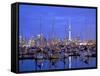 Auckland City and Harbour, Auckland, New Zealand, Pacific Ocean.-Neil Farrin-Framed Stretched Canvas