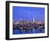 Auckland City and Harbour, Auckland, New Zealand, Pacific Ocean.-Neil Farrin-Framed Photographic Print