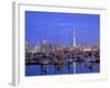 Auckland City and Harbour, Auckland, New Zealand, Pacific Ocean.-Neil Farrin-Framed Photographic Print