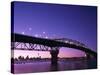 Auckland Harbour Bridge and Hauraki Gulf, Auckland, North Island, New Zealand-null-Stretched Canvas