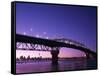 Auckland Harbour Bridge and Hauraki Gulf, Auckland, North Island, New Zealand-null-Framed Stretched Canvas