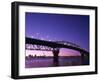 Auckland Harbour Bridge and Hauraki Gulf, Auckland, North Island, New Zealand-null-Framed Premium Photographic Print