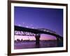 Auckland Harbour Bridge and Hauraki Gulf, Auckland, North Island, New Zealand-null-Framed Photographic Print