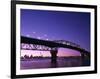 Auckland Harbour Bridge and Hauraki Gulf, Auckland, North Island, New Zealand-null-Framed Photographic Print