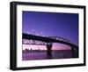 Auckland Harbour Bridge and Hauraki Gulf, Auckland, North Island, New Zealand-null-Framed Photographic Print