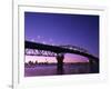 Auckland Harbour Bridge and Hauraki Gulf, Auckland, North Island, New Zealand-null-Framed Photographic Print