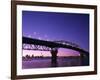 Auckland Harbour Bridge and Hauraki Gulf, Auckland, North Island, New Zealand-null-Framed Photographic Print