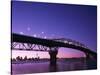 Auckland Harbour Bridge and Hauraki Gulf, Auckland, North Island, New Zealand-null-Stretched Canvas