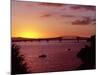 Auckland Harbour Bridge and Waitemata Harbour at Dusk, New Zealand-David Wall-Mounted Photographic Print