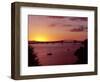 Auckland Harbour Bridge and Waitemata Harbour at Dusk, New Zealand-David Wall-Framed Photographic Print