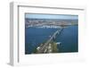 Auckland Harbour Bridge and Waitemata Harbour, Auckland, North Island, New Zealand-David Wall-Framed Photographic Print