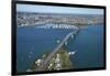 Auckland Harbour Bridge and Waitemata Harbour, Auckland, North Island, New Zealand-David Wall-Framed Photographic Print