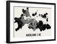Auckland Map Art Print-null-Framed Art Print