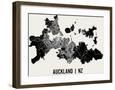 Auckland Map Art Print-null-Framed Art Print