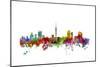 Auckland New Zealand Skyline-Michael Tompsett-Mounted Art Print