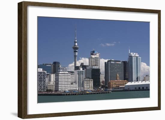 Auckland Sky Tower and City Skyline, North Island, New Zealand, Pacific-Matthew Williams-Ellis-Framed Photographic Print