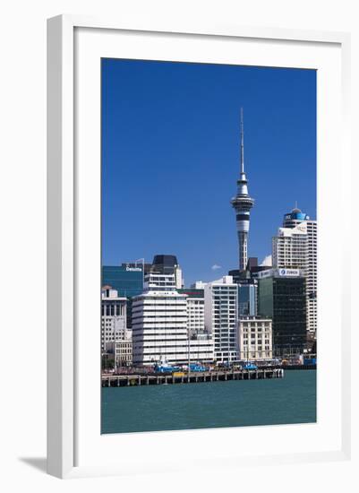 Auckland Sky Tower and City Skyline, North Island, New Zealand, Pacific-Matthew Williams-Ellis-Framed Photographic Print