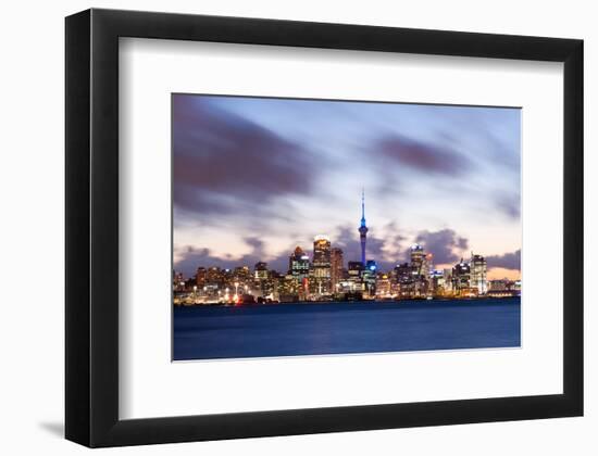 Auckland Skyline New Zealand-null-Framed Art Print