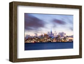 Auckland Skyline New Zealand-null-Framed Art Print