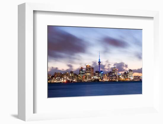 Auckland Skyline New Zealand-null-Framed Art Print