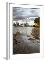 Auckland Skyline Seen across the Harbour from Bayswater, Auckland, North Island-Matthew Williams-Ellis-Framed Photographic Print