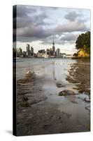 Auckland Skyline Seen across the Harbour from Bayswater, Auckland, North Island-Matthew Williams-Ellis-Stretched Canvas