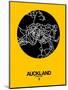 Auckland Street Map Yellow-NaxArt-Mounted Art Print