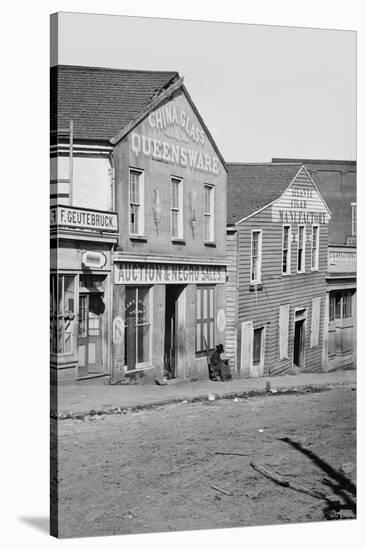 Auction and Negro Sales, Whitehall Street-null-Stretched Canvas