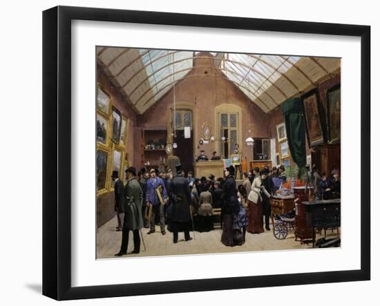 Auction Sale, 1880-Jules Antoine Voirin-Framed Giclee Print