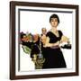 Auctioned Bride - Saturday Evening Post "Men at the Top", October 16, 1954 pg.34-Coby Whitmore-Framed Giclee Print