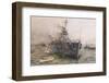 Audacious' One of the Most Powerful Members of the Allied Fleet is Sunk by a German Mine-William Lionel Wyllie-Framed Photographic Print