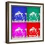 Audi Autounion Pop Art 1-NaxArt-Framed Art Print