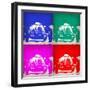 Audi Autounion Pop Art 1-NaxArt-Framed Art Print